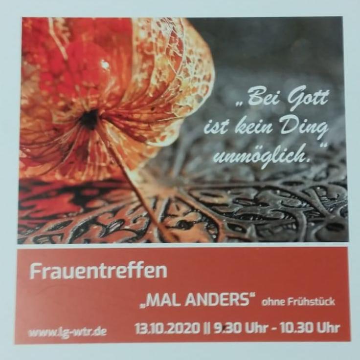 Frauentreffen Mal Anders