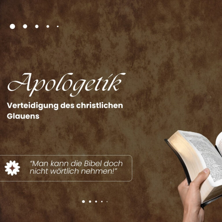 Man kann die Bibel doch nicht wörtlich nehmen.